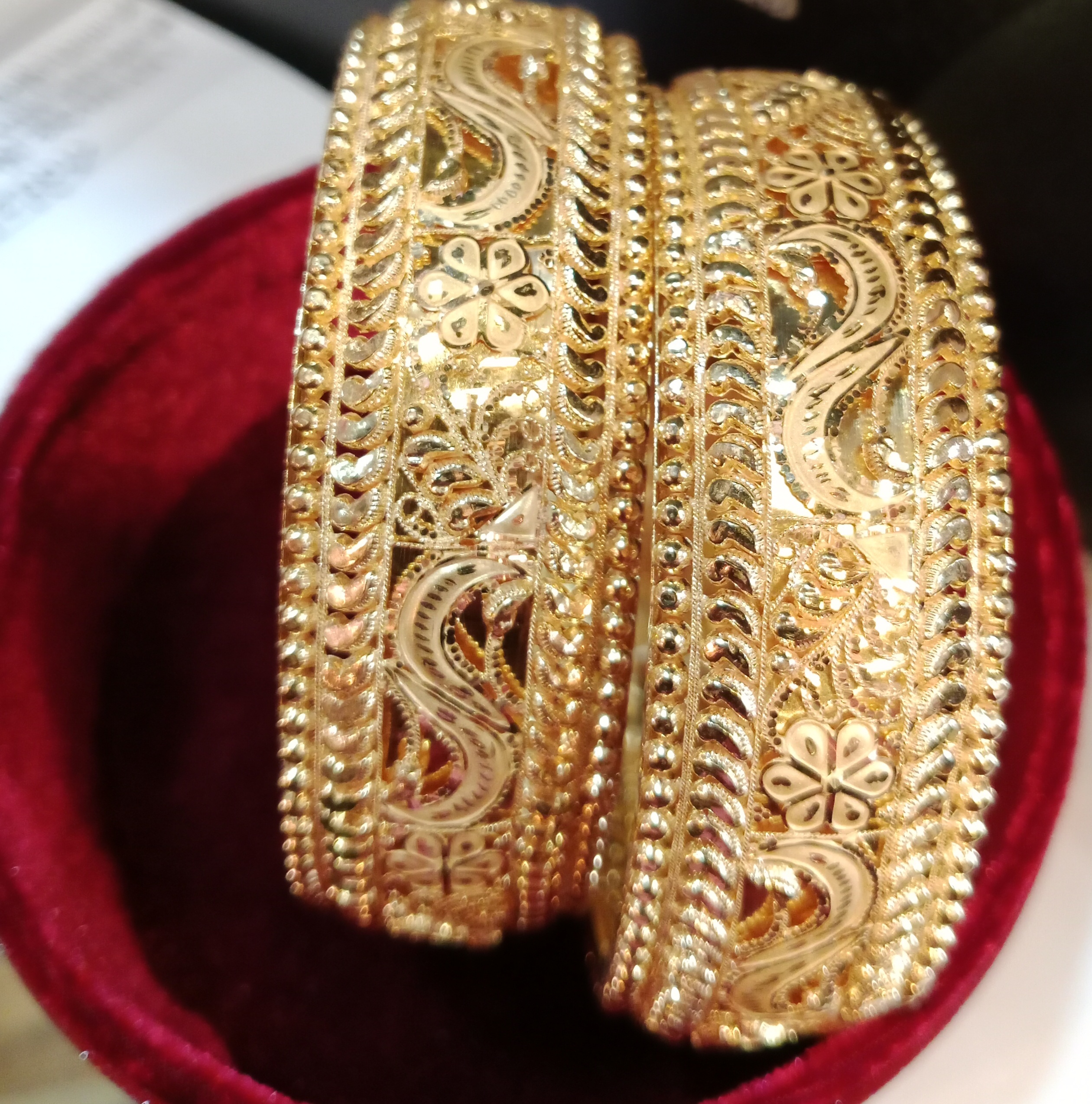21k gold premium chur 1pair